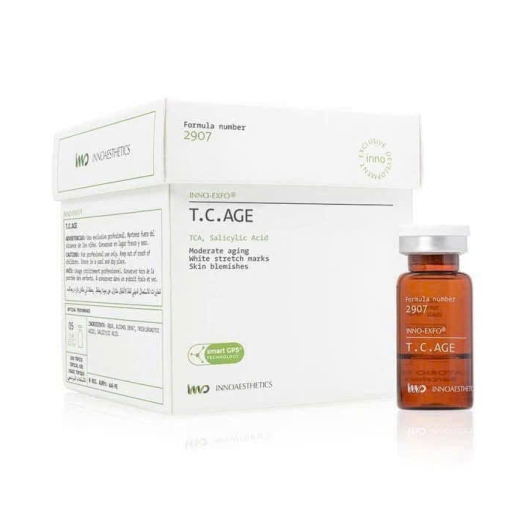 𝐓.𝐂. 𝐀𝐆𝐄 𝐈𝐧𝐧𝐨-𝐄𝐱𝐟𝐨 peel sẹo rỗ, sẹo đáy nhọn, lỗ chân lông to 